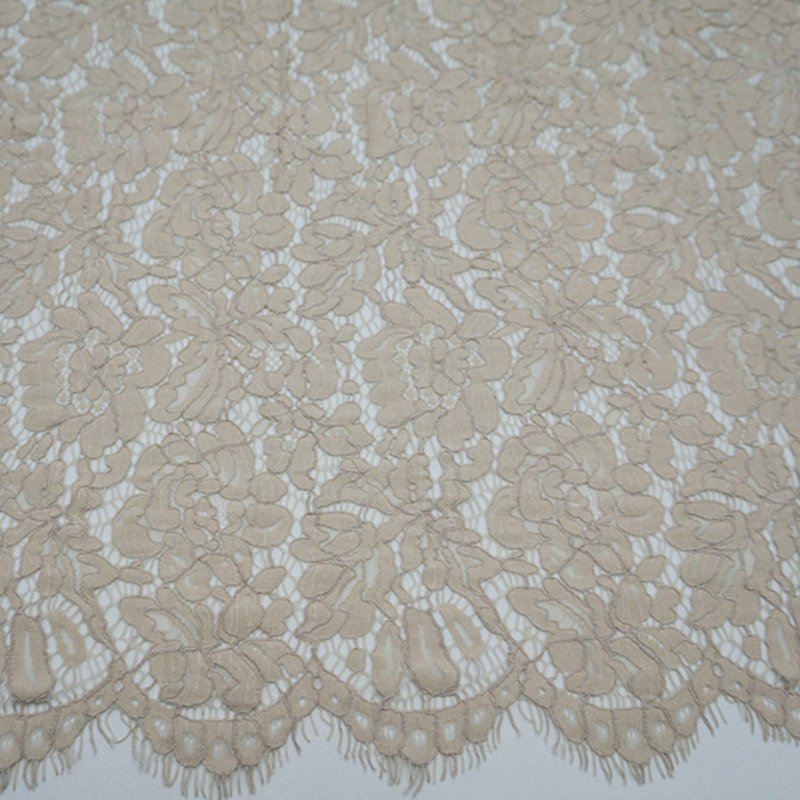 Placement Floral Eyelash Placement Lace Fabric for Women's Wear Wholes 12